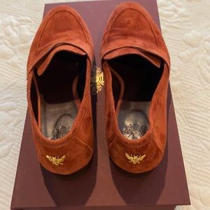 Bougeotte Suede Flats. Russet Red. Gorgeous!